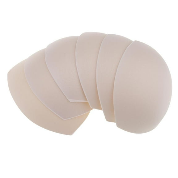 Yunhgft 3 Pairs Nude Insert Push Up Sponge Bra Inserts Removeable Bra Pads