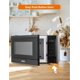thumbnail image 5 of COMMERCIAL CHEF Microondas de 1.3 pies cúbicos con 10 niveles de potencia, microondas con cerradura de puerta con botón, microondas de encimera de 1000 W con temporizador y controles digitales, negro, 5 of 5