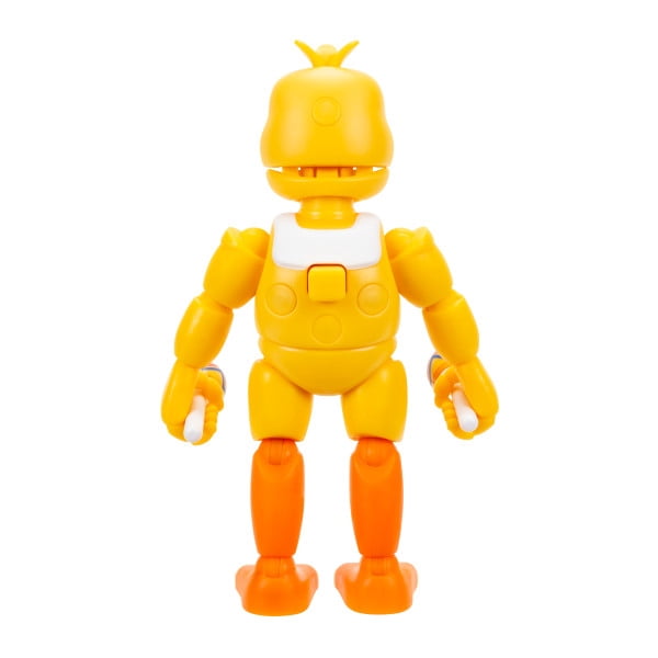 Five Nights at Freddy’s Rockstar Chica - 5-Inch Articulated Figure with Jumpscare Feature and Glow-In-The-Dark Eyes