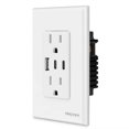 thumbnail image 3 of Pack 4 Contactos Duplex Fratech con puertos USB Tipo-A y Tipo-C LS9931CC, 3 of 6