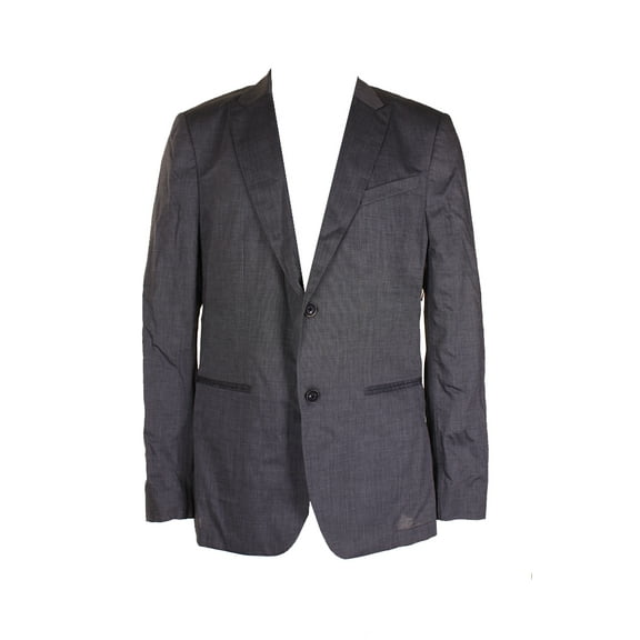 John Varvatos Mens Grey Lightweight Cotton Blazer 44