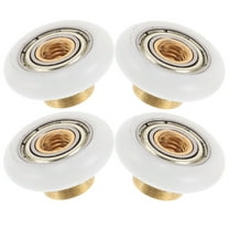 HOMEMAXS 4pcs Bathroom Door Rollers Shower Door Wheels Replacement Part Glass Door Runner Sliding Shower Door Roller Wheel Sliding Door Hardware