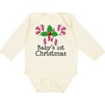 thumbnail image 3 of Inktastic Baby's 1st Christmas Candy Canes Boys or Girls Long Sleeve Baby Bodysuit, 3 of 5