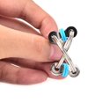 thumbnail image 2 of EIMELI 4PCS Chaud Anneau de Chaîne Edc Fidget Jouet Main Spinner Anxiété Stress Soulager, 2 of 6