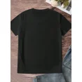 thumbnail image 2 of Fashionable Minimalist Wine Glass Print Casual Short Sleeve T-Shirt Graphic Tees Women Tops, 2 of 2