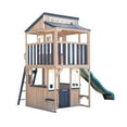thumbnail image 4 of KidKraft Cliffbrook Wooden Outdoor Two-Story Playhouse with Slide, 4 of 19