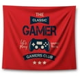 thumbnail image 1 of Awkward Styles Gamer Tapestry Wall Hanging The Classic Gamers Club Home Decor, 1 of 2