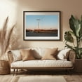 thumbnail image 3 of On The Edge of Town - Commerce Oklahoma Photography Rural Countryside Landscape Scenic Farmhouse Minimalist Black Framed Wall Art Print 24 x 36 inches, 3 of 4