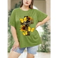thumbnail image 3 of XCHQRTI Womens Plus Size Graphic Tees Faith T-Shirts Christian Tshirt Casual Short Sleeve Tops, 3 of 8
