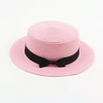 thumbnail image 3 of Discount! Fdelink Kids Girls Boys Summer Fedora Straw Hat Wide Brim Floppy Beach Sun Cap Visor Hat Kiids Hat, 3 of 3