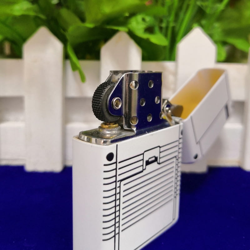 Bbsisgo Kerosene lighters, Candle lighters, Gift lighters for men and women(Without fuel),白色