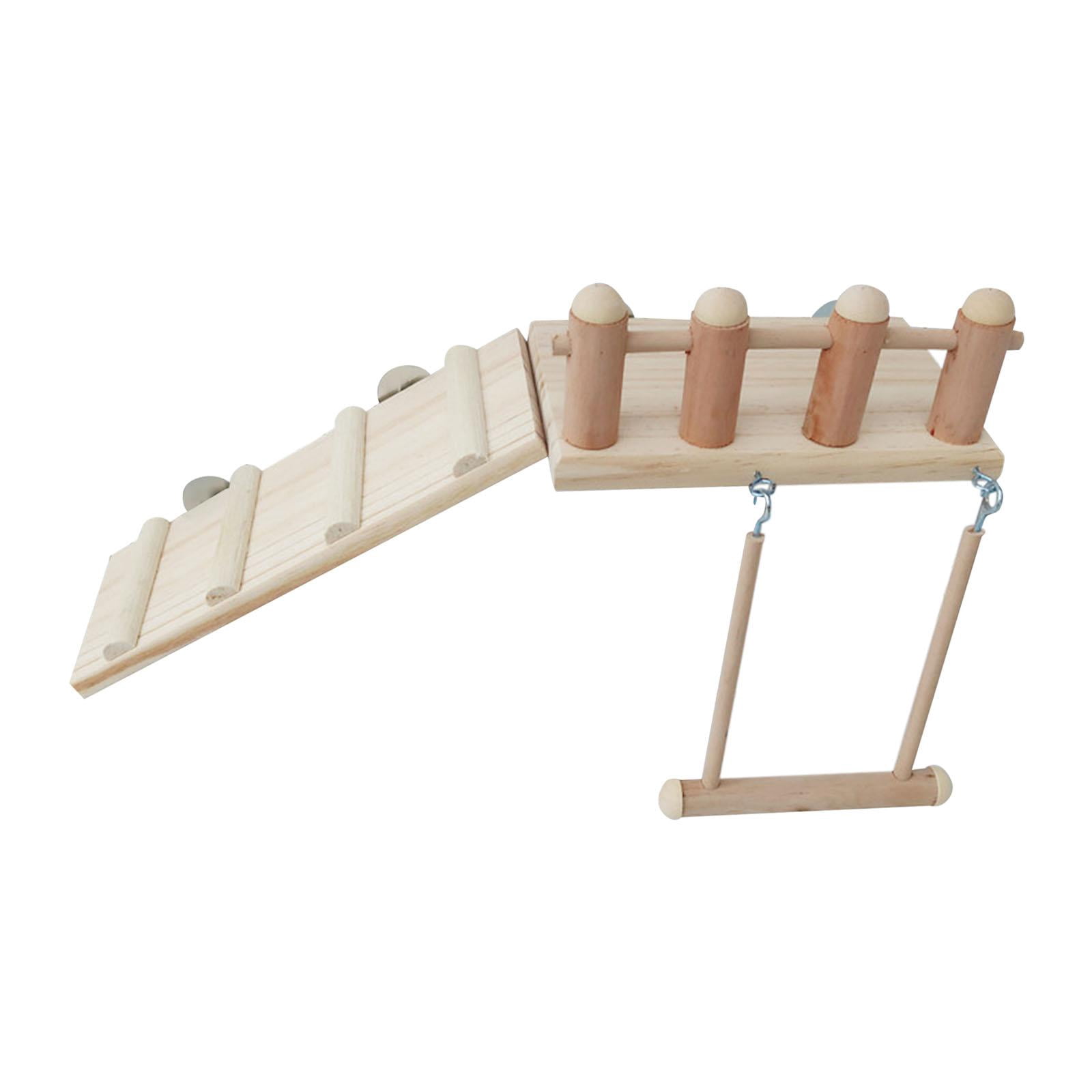 Bvdfgk Bird Perches Cage Toys Bird Wooden Play Gyms Stands Bird Cage Accessories Parrot