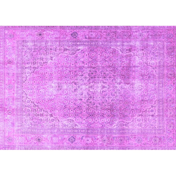 Ahgly Company Indoor Rectangle Persian Purple Traditional Area Rugs, 3' x 5'