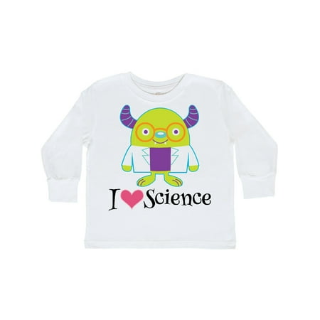 

Inktastic Scientist I Love Science Future Childs Shirt Gift Toddler Boy or Toddler Girl Long Sleeve T-Shirt