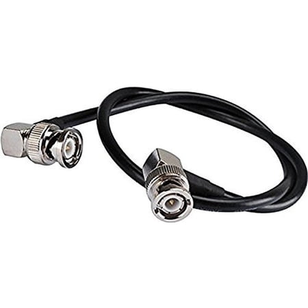 BNC Male Right Angle to BNC Male Right Angle Cable Using RG174 Coax - 11.81 (30cm) High Quality Ships From USA