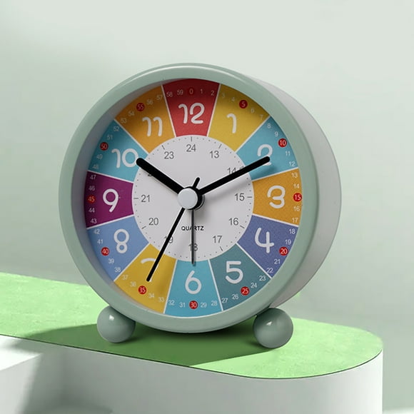 ¡Liquidación de Lisbinx! Despertador infantil analógico, sin tictac, despertador educativo, despertador infantil de cuarzo.