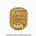 Conical Rattan Shade Woven Paper Rope Lampshade 5.51
