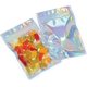 thumbnail image 1 of Bolsas de Mylar con cierre hermético de 4 x 6" | 100 bolsas | Holográficas arcoíris | Bolsas sellables con termosellado para dulces y alimentos, medicamentos y vitaminas | Para, 1 of 5
