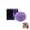 Purple, variant on Fuzz Ball Squishy Stress Ball, Soft with Smiley Face for Anxiety Relief, Sensory Squishy Ball for Adults, Hot Pink(Green)