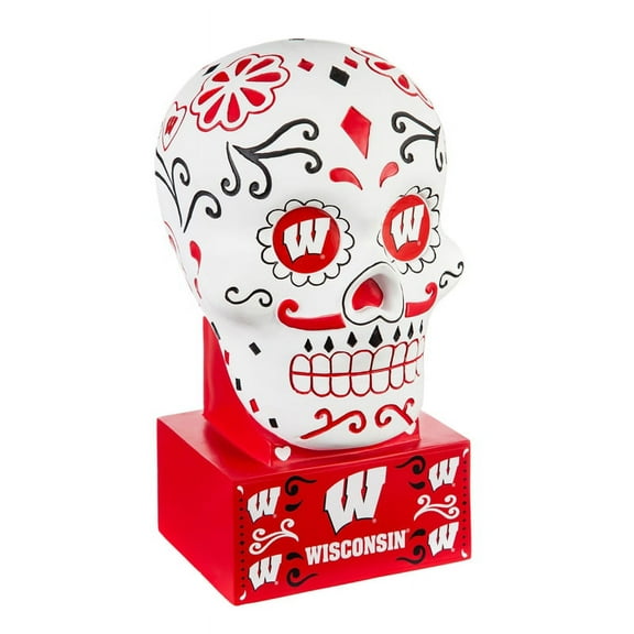 Evergreen University of Wisconsin-Madison, Sugar Skull Statue, 5.3''x 6'' x 10.3'' inches