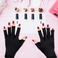 thumbnail image 2 of 3 Pairs UV Shield Glove Gel Manicures Glove Anti UV Fingerless Gloves Protect Hands from UV Light Lamp Manicure Dryer, 2 of 5