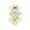 Gold with White Dial, variant on Classic Gold & Black Dial Women’s Bracelet Watch – Sleek Crystal Quartz Bangle Timepiece