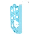 thumbnail image 4 of 2pcs 6 Holes Foldable Hanger Clothes Drying Rack Poratble Hanger Underwear Socks Drying Hanger for Home Dorm (Blue + White), 4 of 9