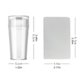 thumbnail image 4 of Sello De Uñas Con Tapa, Placa De Silicona Para Estampar Uñas, Sello De Uñas Transparente Con Raspador, Sello De Uñas Visible Con Cabeza Desmontable De 2,8 Cm/1,1 Pulgadas Speravity CE001968-00, 4 of 7