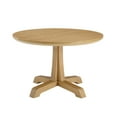 thumbnail image 5 of Walker Edison 48" Modern Pedestal-Base Round Dining Table, Rustic Oak, 5 of 9