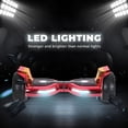 thumbnail image 2 of Hoverboard Bluetooth de 8,5", patinete de equilibrio automático de 500 W con ruedas de metal, luces LED y altavoz inalámbrico Hoverstar  transfomer-red, 2 of 7