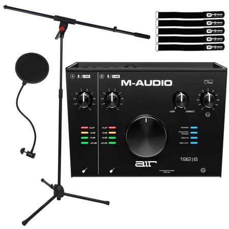 AIR 192 | 6 USB Audio MIDI Home Audio Recording Interface w Stand