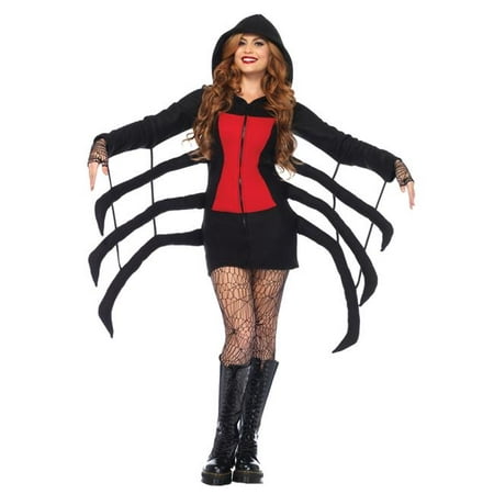 Morris Costumes UA85558SM Spider Black Widow Cozy Adult Costume, Small