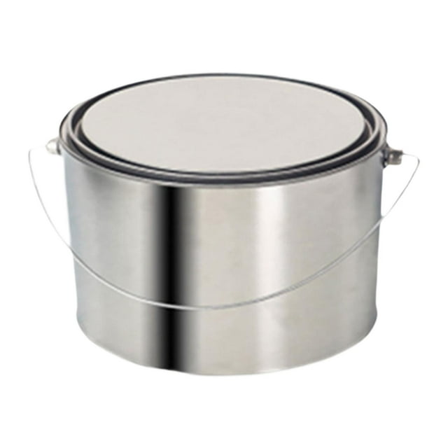 Tnarru Empty Paint Can Metal Paint Bucket with Handle, Paint Pail Paint Storage Container for DIY, Home Improvement, Paint, Solvents 2 L