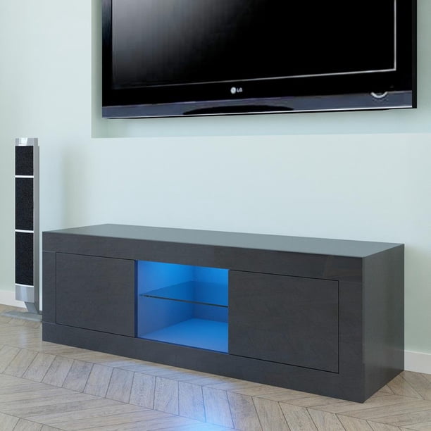 high gloss media console