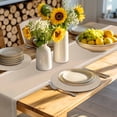 thumbnail image 4 of Pure Light Khaki Round 15 Inch Placemats Set of 6, Simple Solid Color HeatResistant Non Slip Place Mats for Dining Table, Wipeable Braided Kitchen Table Mats for Housewarming, 4 of 9