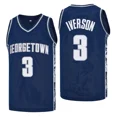 thumbnail image 3 of Camisetas de baloncesto Georgetown 3 Iverson JERSEY Costura Bordado Ropa deportiva al aire libre barata de alta calidad Película Azul gris 2024 nuevo, 3 of 4