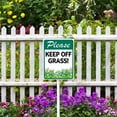 thumbnail image 4 of Soliyoahee Please Keep Off Grass Yard Sign with Stake 4.6x6inch Rustproof Aluminum Lawn Decorations Sign for Outdoor Road Street Garden Decor, 4 of 5