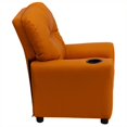 thumbnail image 3 of Bowery Hill Fauteuil Inclinable pour Enfants Orange avec Porte-Gobelet, 3 of 4