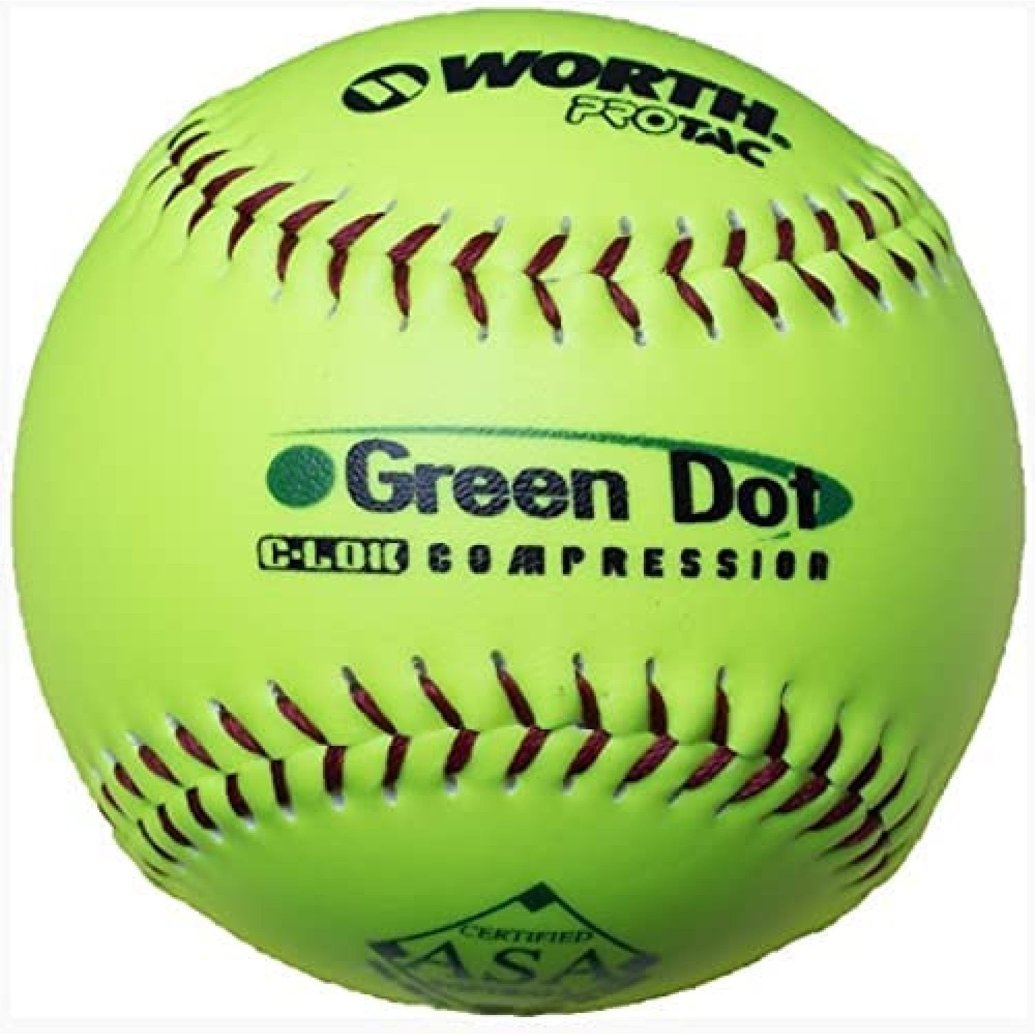 Codllyne 11" PROTAC HOT DOT ASA Slowptich Softball, Box of 12, IDEAL