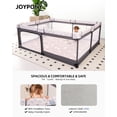thumbnail image 3 of Joypony  Large Baby Playpen with Mat, 71"x59" Large Play Yard for Babies and Toddlers, 3 of 8