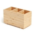 thumbnail image 6 of U Brands Zen Desktop Organizer, 7" x 3.5" x 4.2", Bamboo, Made of Natural Materials, 6 of 9