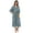 Blue, variant on Bimba Women Designer Kaftan Long Maxi Drawstring Beach Coverup Caftan
