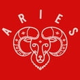 thumbnail image 2 of Girl's Lost Gods Zodiac Aries Ram Symbol  Graphic Tee Red Large, 2 of 5