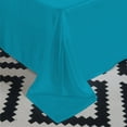 thumbnail image 3 of BedDecor 100% Egyptian Cotton 400 TC 1PC Turquoise Blue King Size Flat Sheet Solid Pattern, 3 of 4