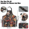 thumbnail image 3 of Yayeee Chief Kitchen Apron with Pockets for Cooking Water Resistant Unisex Adjustable Neck Strap, Colorful Flower, 3 of 7