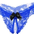 thumbnail image 3 of MuZeFu Womens Beaded Thong Underwear Women's Sexy Underwear Lace Bikini Panties Pearl Silky Comfy Lace Body Thong, 3 of 3