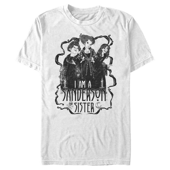Men's Hocus Pocus I Am a Sanderson Sister Graphic Tee White Medium