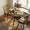 Dark Brown, variant on Homy Casa 31.5in Round Dining Table, Small Space Kitchen Table with Metal Legs for 2–4 People