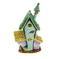 thumbnail image 2 of Kubla Craft Haunted House Enameled Box - One Bejeweled Trinket Box 3.5 Inch, Metal - Ghost Pumpkins 3303B, 2 of 3
