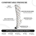 thumbnail image 2 of Rateoe Gray Rabbit Compression Socks for Women and Men 20-30mmHg-Circulation Support Socks Knee High Nurse Pregnant Running Medical and Travel Athletic, 2 of 7